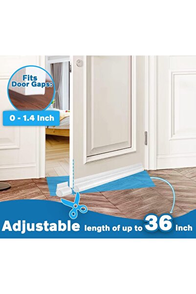 Generic MAXTID Under-Door Draft Stopper, White, 91 cm