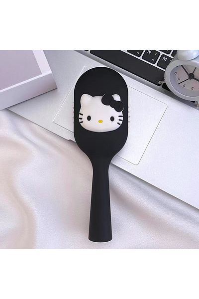Choice Black Sanrio Air Cushion Comb Portable Hellokitty Cartoon Comb Hair Care Anti-tangle Comb Wet And Dr