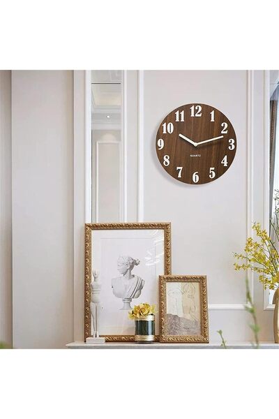 X SPRING Luminous Wooden Wall Clock (30 cm)