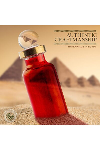 CraftsOfEgypt Genie Blown Empty Glass Mini Bottles for Perfume - Set of 10 (5cm), Assorted Colors