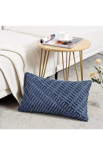 Generic 2 Pack Striped Corduroy Throw Pillow Covers, Rustic Boho Home Decor S...
