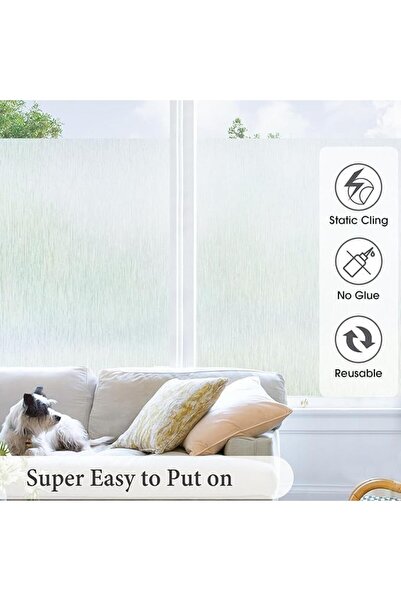 ALAYRA International Frosted Window Film Static Cling Privacy UV Heat Control 40x100cm