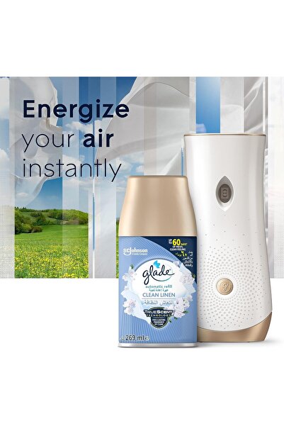 Glade Automatic Air Freshener Refill - Clean Linen Scent, 269 ml