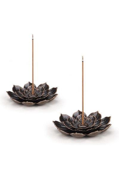 Generic Bukela 22.8cm Length Incense Stick Holder with 3 Holes, Incense Stick Holder Burner Cone Ash Catche
