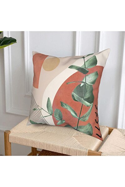 MAKINGTEC Boho Throw Pillow Covers Set of 4, 18 x 18 Inch (45x45 cm) Green Leaves