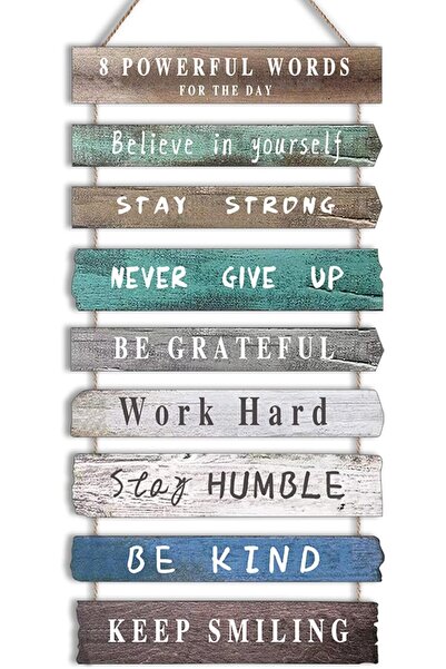 genernic ديكور جداري مُلهم للمكتب - لافتة خشبية ريفية مُعلقة تحفيزية، مقاس 12×24