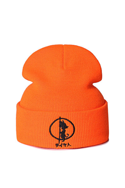 Choice One Size orange Dragon Ball Embroidery Anime Beanie Women Men Knitted Warm Winter Hats For Women Men