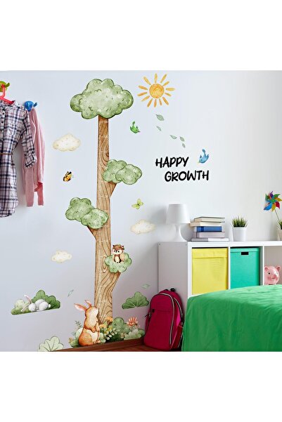 Generic Cartoon Height Chart Wall Sticker - Forest Animals, Self-Adhesive, 50-180 cm, Nalakal
