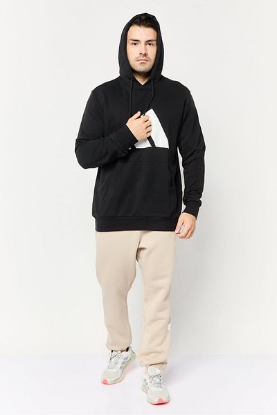 adidas Men Sportswear Fit Long Sleeve Outdoor Hoodie, Black