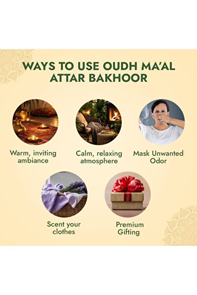 Al Haramain Oud Ma'Al Attar Bakhoor 50gms | Incense Agarwood & Attar Oils | Long-Lasting Aroma