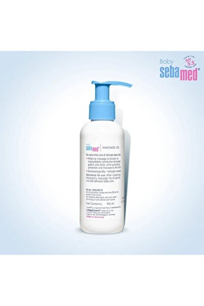 Sebamed Baby Massage Oil 150 ml Gentle Nourishing Oil for Soft, Smooth Baby Skin with Natural Moisturizers