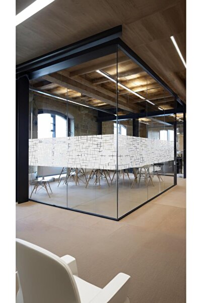 Sweet seven Frosted Window Privacy Film, Decorative Static Cling Vinyl (17.5 x 78.7 in)