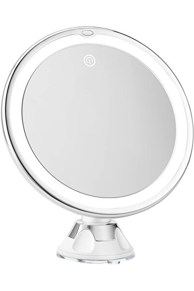 SNOWFLAKES Magnifying Mirror with Light with comb –10x Magnification 3 Light ...
