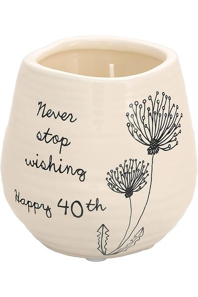 Generic Pavilion - White Ceramic Candle Jar with 100% Soy Wax Candle - 'I Always Wished For A Friend Like Y