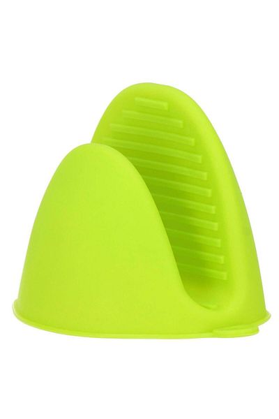 Springos Kitchen Glove, Silicone, Heat Resistant, Green