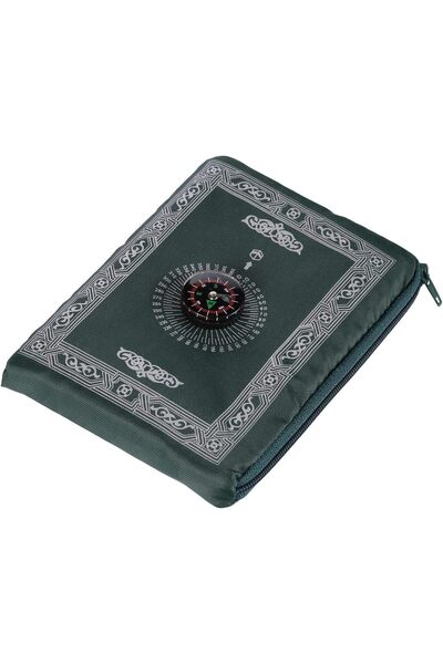 Genrice سجادة صلاة محمولة للسفر من قطعتين من أنليسينج مع بوصلة