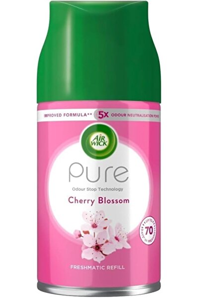 Air Wick عبوة إعادة تعبئة بخاخ معطر جو فريش ماتيك، برائحة زهر الكرز، 250 مل × 3