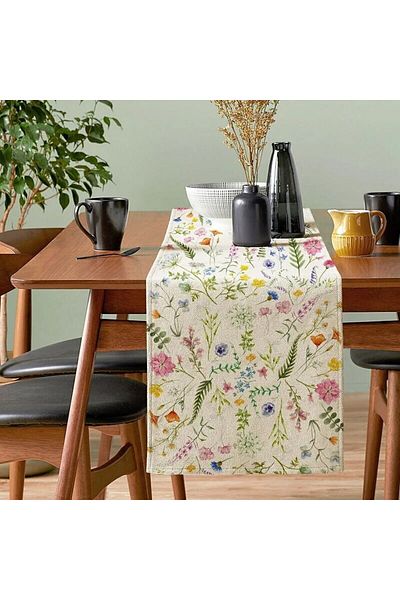 Choice 33X183cm Flowers 1 1pc Bloom Flowers Tulip Summer Table Runner13"x72"SeasonaWedding Holiday Kitchen