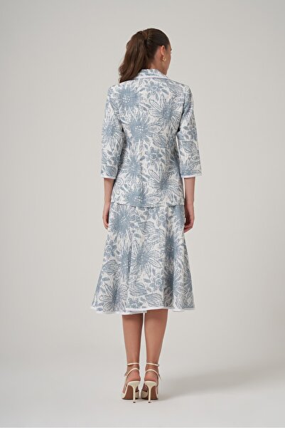 UTOPIAN Desenli Midi Etek