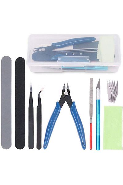 Choice 9 Pcs Model Tool Kit 9/24 Pieces Miniature Tools Model Kit Modeling Tools Model Kits With Box For Bu