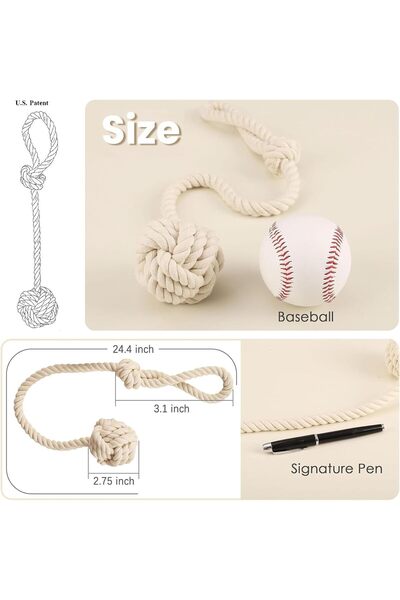 Generic ربطات ستائر ميلالوكس المتينة المصنوعة يدويًا، عبوة من 4 قطع - بيج