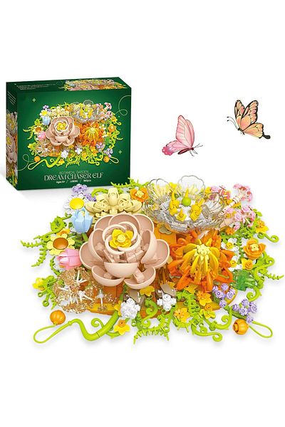 Generic TERRIFI Flowers Building Set for Adults, 965 PCS Botanical Collection for Table or Wall Home Decor,