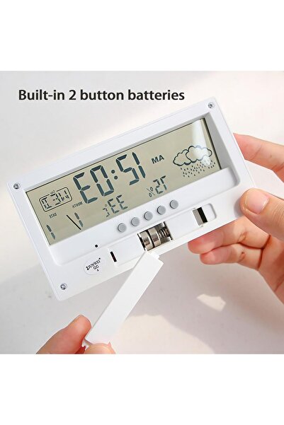 JOYZZZ Desk Clock - Digital Alarm Clock with Transparent Modern Design