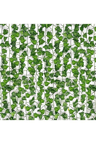 Generic 12pcs 85ft Fake Ivy Vines Artificial Ivy Leaves Fake Ivy Garland Greenery Hanging Vines for Wedding