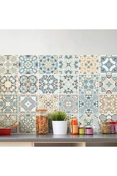 Generic BPA 24pcs Waterproof Tiles Mosaic Wall Sticker Kitchen Bathroom Adhesive Decor