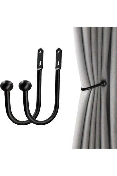 Arabest حامل ستائر من قطعتين، أربطة ستائر جدارية، خطاف نافذة بتصميم كلاسيكي لديكور المنزل