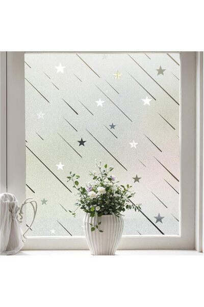 Arabest Window Privacy Film Decorative,Frosted Glass Window Film,Static Cling...