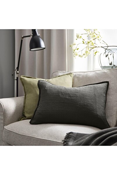 Generic IKEA Lagerpoppel Cushion Cover, Anthracite, 40X58 Cm
