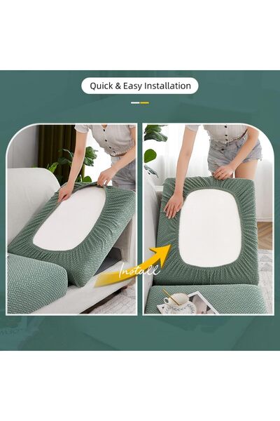 Generic Jonuiony 2024 Universal Wear-Resistant L-Shaped Split Sofa Cover — Camel-A (Backcover)