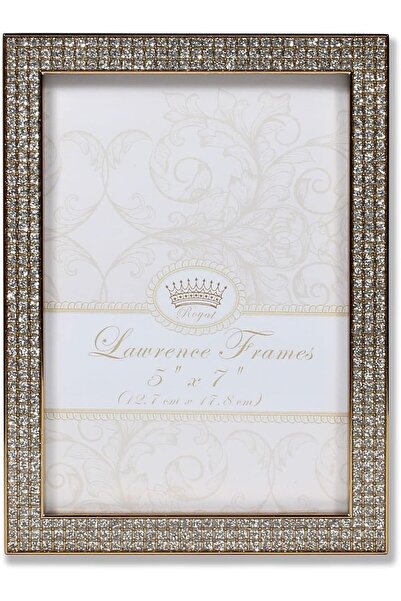 Lawrence Frames إطار صورة معدني ذهبي لامع من رويال ديزاينز، مقاس 5×7