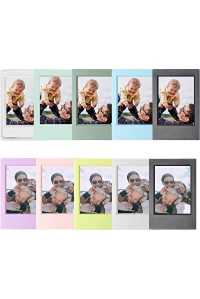AZONEE إطارات صور Instax Mini 2x3 - إطارات بولارويد صغيرة ملونة لسطح المكتب (...