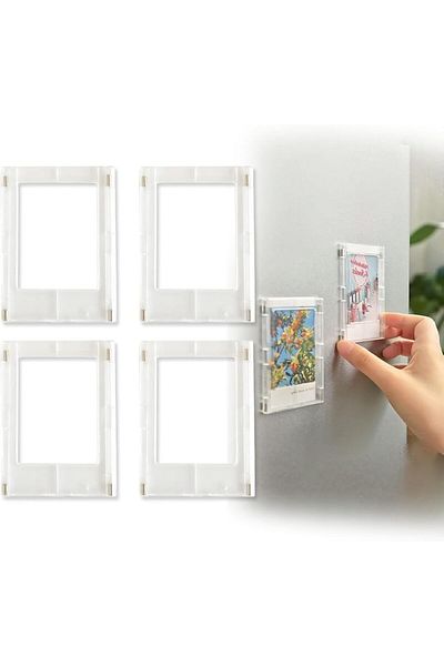 Generic Magnetic Picture Frame, Photo Creative Absorbable Magnetic Mini3 Storage Refrigerator Magnet Small