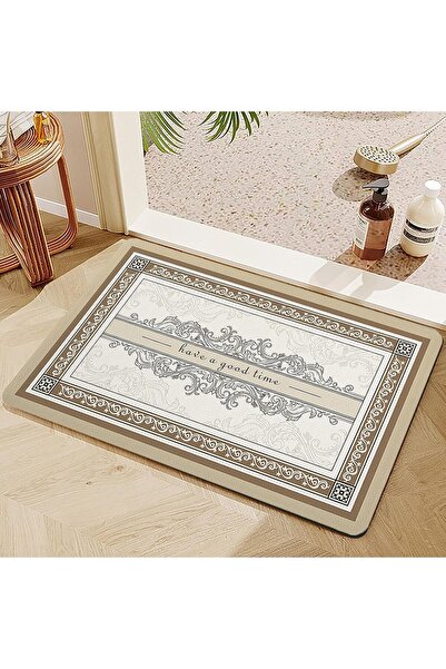 Generic سجادة حمام - 40×60 سم سريعة الجفاف، تصميم مضاد للانزلاق - فائقة الامت...