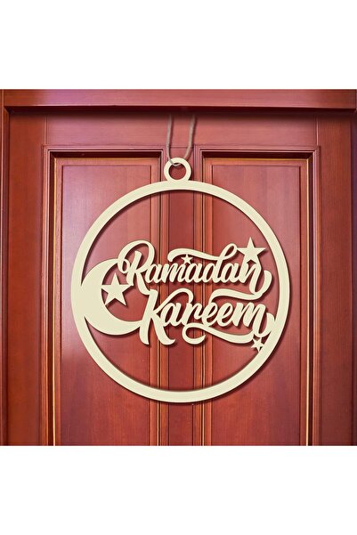 genernic Eid Mubarak Decoration Wooden Ramadan Kareem Door Sign
