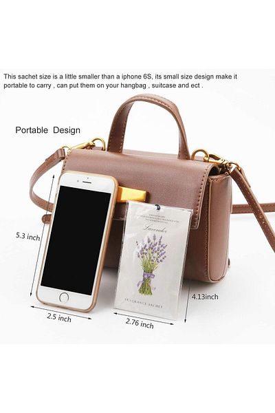 Generic YRQX 12 Packs Lavender Sachet, Lavender Scented Sachets Air Freshener for Drawer and Closet, Drawer