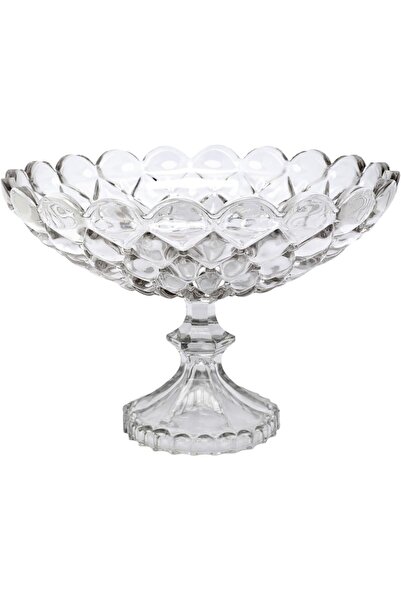 city glass Transparent Fruit Bowl 30 cm