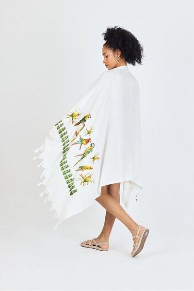 Mulberry Πετσέτα θαλάσσης μπάνιου Samira Printed Bamboo Peshtemal