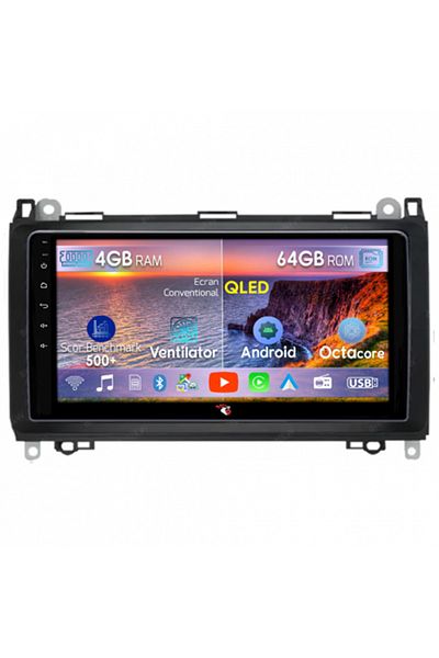 navi-it Mercedes-Benz dedicated navigation, 4GB RAM 64GB ROM, Octacore, Android 14, Display QLED 9"