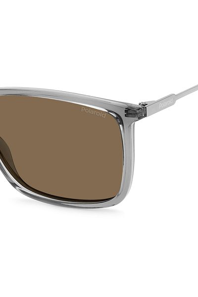 Polaroid Ochelari de soare bărbătești Pld 4130 S/x Kb7/sp, gri, dreptunghiulari, 59 mm