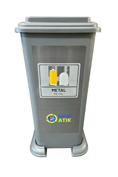 Genel Markalar 70 Litre Plastik Lüx Geri Dönüşüm Kutusu Geri Dönüşüm Kovası 4 LÜ / Sıfır Atık Kutusu A Kalite