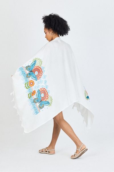 Mulberry Πετσέτα θαλάσσης μπάνιου Samira Printed Bamboo Peshtemal