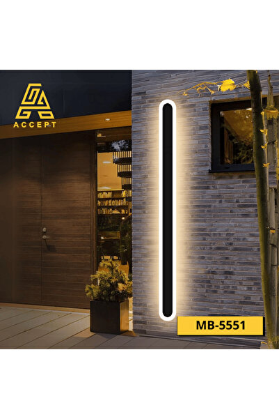 ACCEPT مصباح حائط ليد حديث بثلاثة ألوان، 120 سم