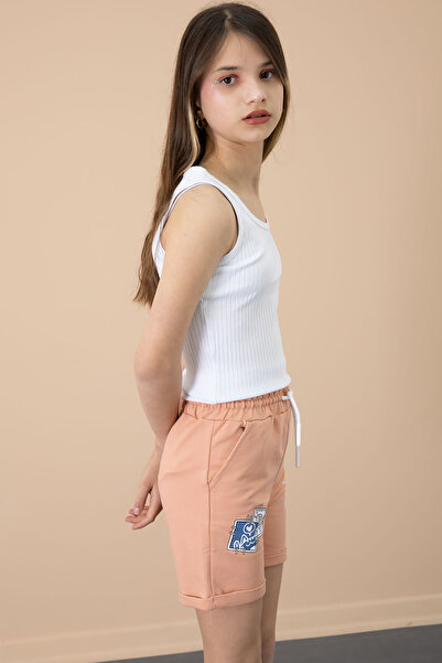 Cansın Mini Шорти з принтом «Сомiн Патiлi» для дівчаток з еластичним поясом 2...