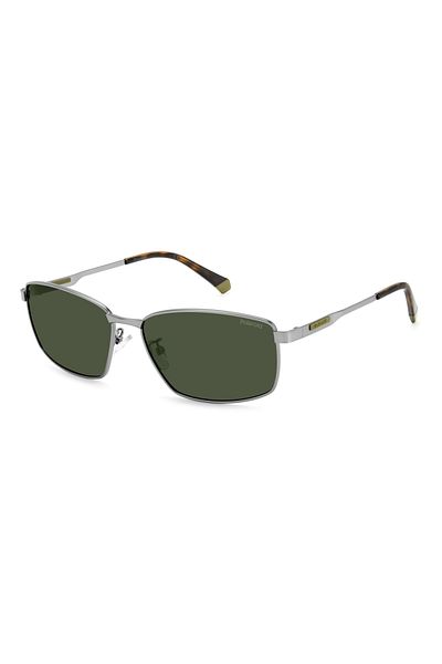 Polaroid Ochelari de soare bărbătești Pld 2137 G/s/x R81/uc, argintii, dreptunghiulari, 62 mm