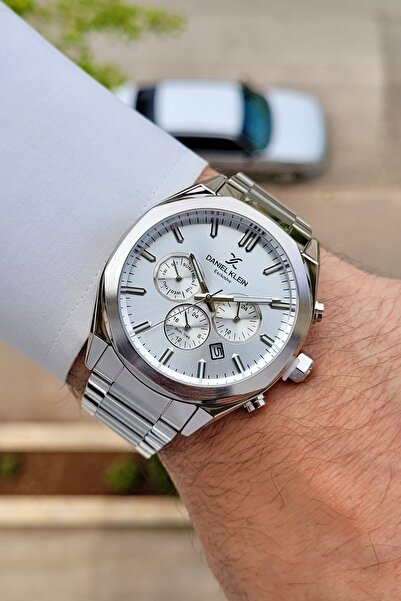 Daniel Klein Silver Renk 24 Ay Garantili Fonksiyonları Aktif Erkek Kol Saati