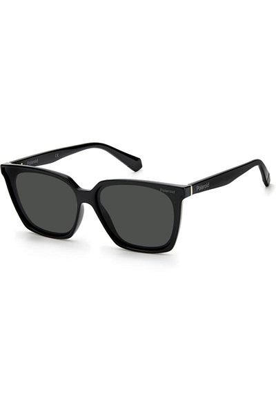 Polaroid Ochelari de soare pentru femei Pld 6160/s 807/m9, negri, dreptunghiulari, 62 mm